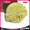 Cheap custom soccer medals with gold plated